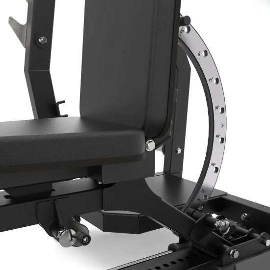 Professionele WBX-3900 halterbank van Toorx met verstelbare rugleuning en 350 kg belasting. Geschikt voor serieuze krachttraining.