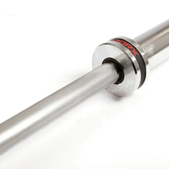 Krachtige Toorx Professional BO-1000 Cross Competition Halterstang van 20 kg met maximale belasting van 1000 kg, ideaal voor zware training.