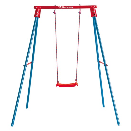 De Garlando Stalen Schommel Candy 1 biedt veiligheid, comfort en duurzaamheid voor kinderen van 3 tot 10 jaar. 2 jaar garantie inbegrepen.