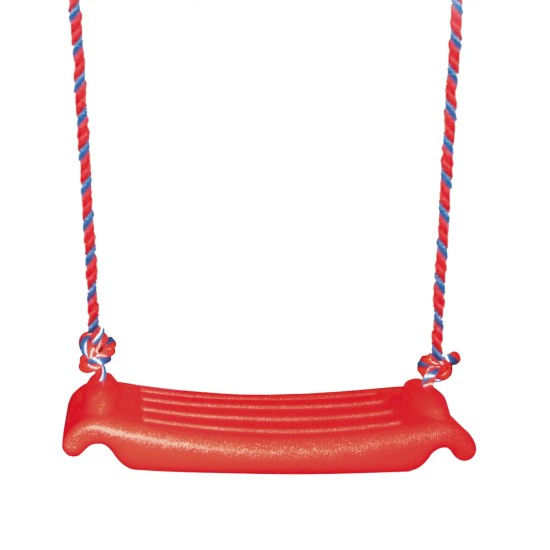 Robuste Garlando schommel met stevige constructie, geschikt voor kinderen van 3 tot 10 jaar. Maximale belasting: 50 kg per zitplaats.