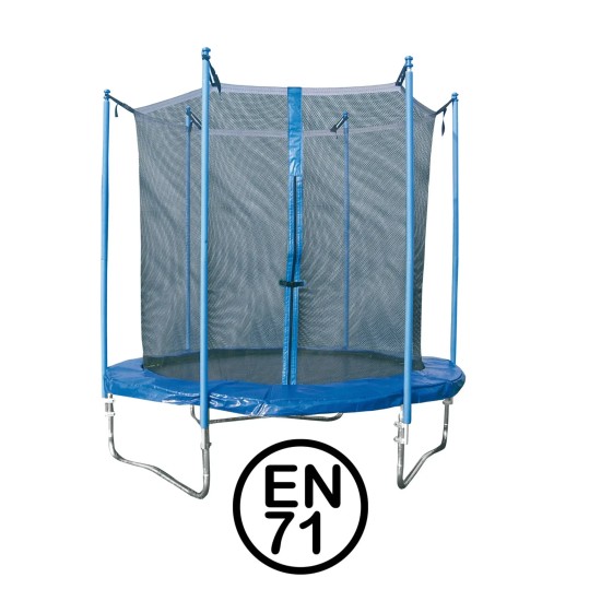 Garlando Combi S trampoline van 183 cm met omheining, ideaal voor plezier en fitness. Geschikt voor kinderen en volwassenen.