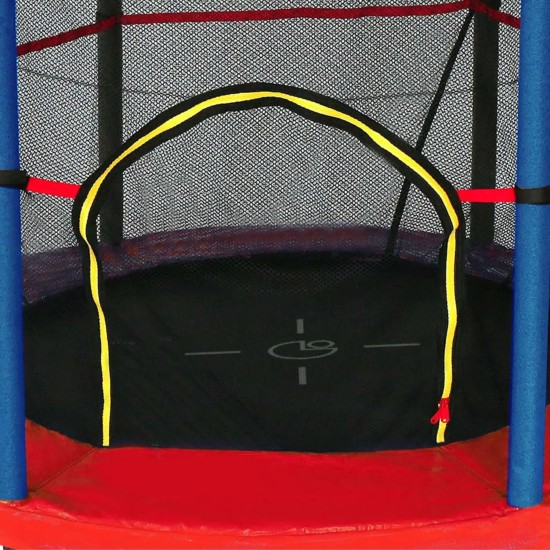 Garlando Combi XS trampoline met een diameter van 140 cm, geschikt voor kinderen tot 45 kg, voor binnen en buiten gebruik.