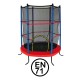 Garlando Combi XS trampoline met een diameter van 140 cm, geschikt voor kinderen tot 45 kg, voor binnen en buiten gebruik.