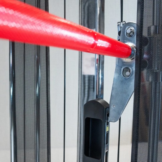 Inspire QuickSelect Smith Machine met 200 kg gewicht, gebruiksvriendelijk pin-systeem en ruimtebesparend ontwerp voor optimale trainingservaring.