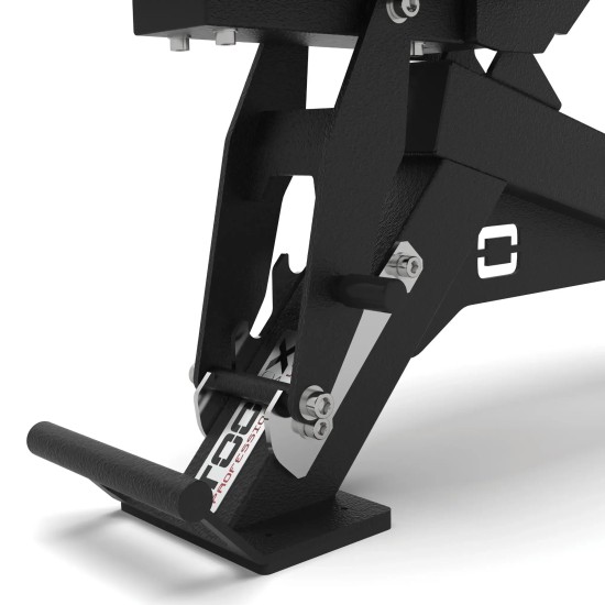 Verstelbare Toorx Professional WBX-950 FID bank, ideaal voor intense trainingen met een maximale belasting van 390 kg.