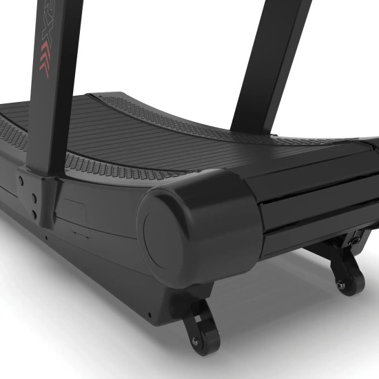 Ervaar krachtige trainingen met de Toorx Race Cross Pro. Een zelf genererende loopband met extra handgrepen voor optimale stabiliteit.