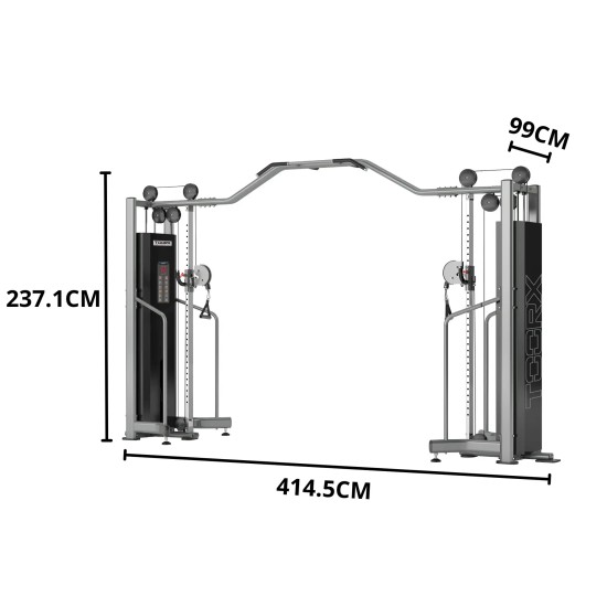 Ontdek de Toorx Professional CSX-8000 Cable Crossover, perfect voor commercieel gebruik en biedt veelzijdige trainingsmogelijkheden voor het hele lichaam.
