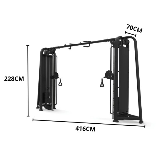 Verhoog je krachttraining met de Toorx CSX-7000 Cable Crossover, uitgerust met 2 gewichtsblokken en hoogwaardig katrolsysteem.