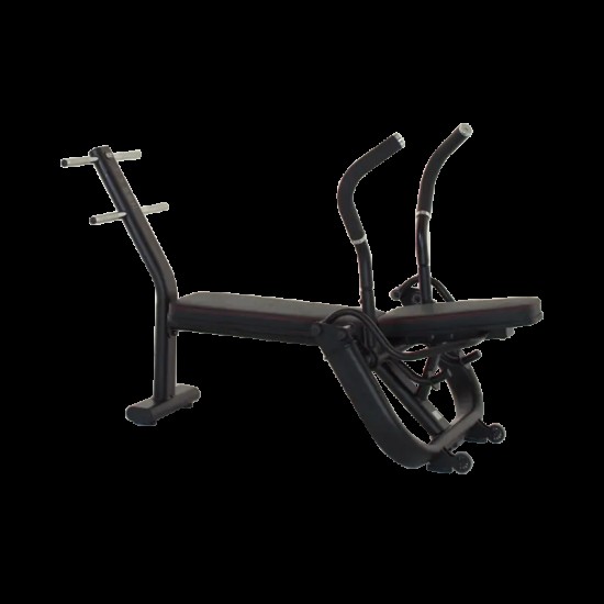 Versterk je kernspieren met de Inspire AB Bench. Zware stalen constructie, comfortabele kussens en ruimte voor gewichtsschijven voor extra weerstand.