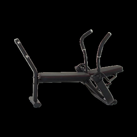 Versterk je kernspieren met de Inspire AB Bench. Zware stalen constructie, comfortabele kussens en ruimte voor gewichtsschijven voor extra weerstand.