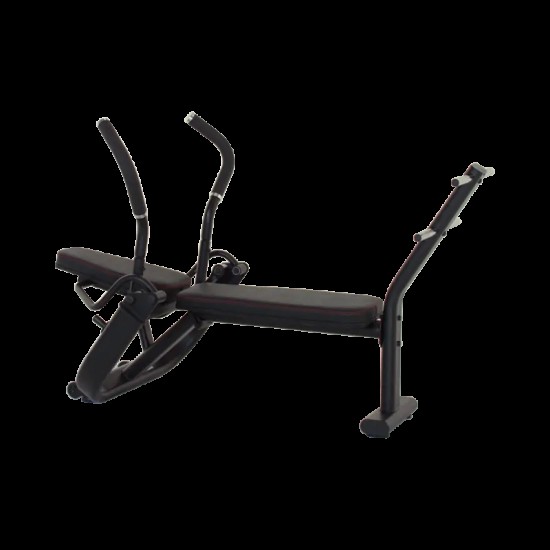 Versterk je kernspieren met de Inspire AB Bench. Zware stalen constructie, comfortabele kussens en ruimte voor gewichtsschijven voor extra weerstand.