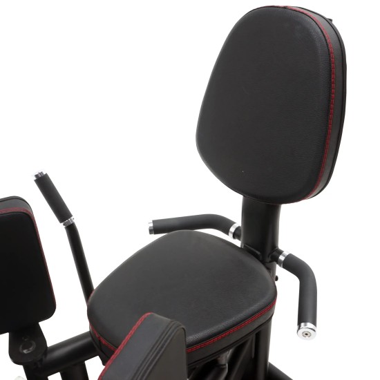 Inspire Dual Station Inner + Outer, ideaal voor adductoren en abductoren training. Compact ontwerp met onafhankelijke gewichtsblokken van 50 kg.