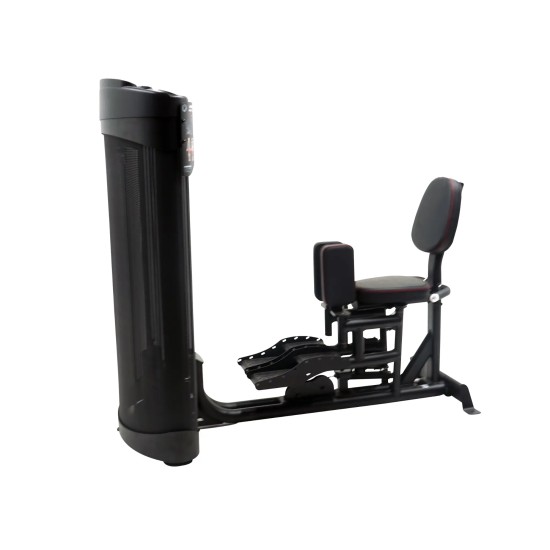 Inspire Dual Station Inner + Outer, ideaal voor adductoren en abductoren training. Compact ontwerp met onafhankelijke gewichtsblokken van 50 kg.