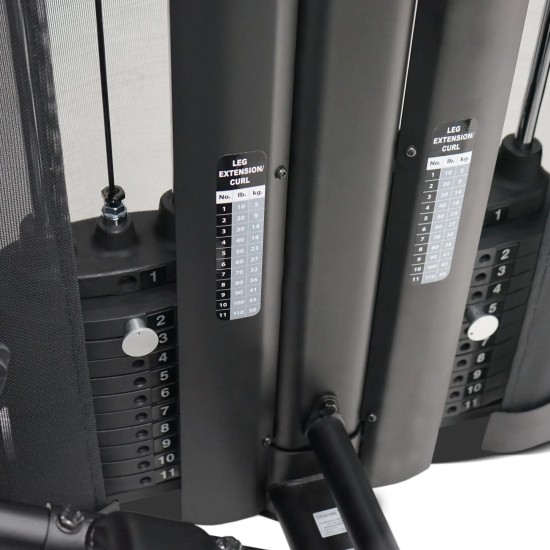 Train je quadriceps en hamstrings met de Inspire DUAL Station Seated Leg Extension + Leg Curl. Onafhankelijke gewichtenstapels voor evenwichtige krachtontwikkeling.