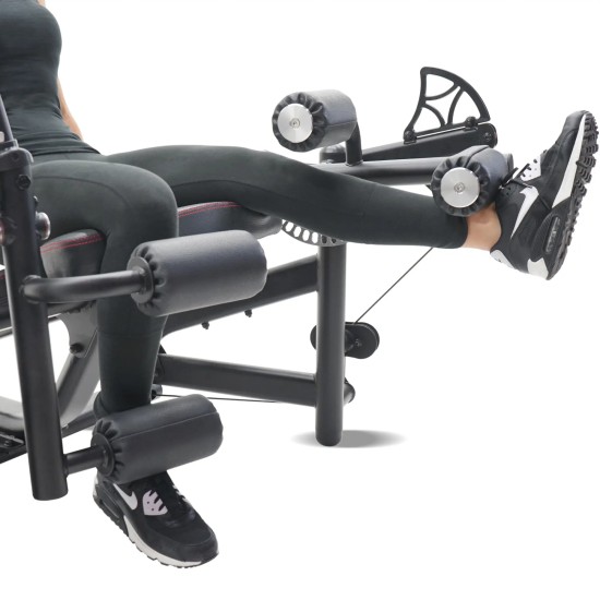 Train je quadriceps en hamstrings met de Inspire DUAL Station Seated Leg Extension + Leg Curl. Onafhankelijke gewichtenstapels voor evenwichtige krachtontwikkeling.