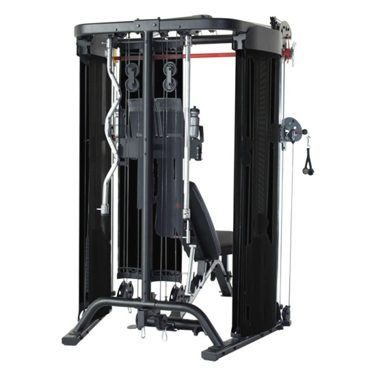 Inspire FT2 Homegym, multifunctionele trainer met 150kg gewicht en 75 oefenmogelijkheden, perfect voor elke training.