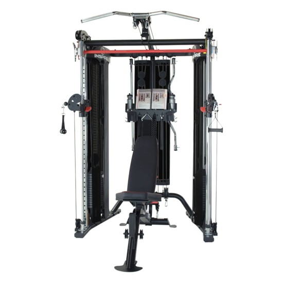 Inspire FT2 Homegym, multifunctionele trainer met 150kg gewicht en 75 oefenmogelijkheden, perfect voor elke training.