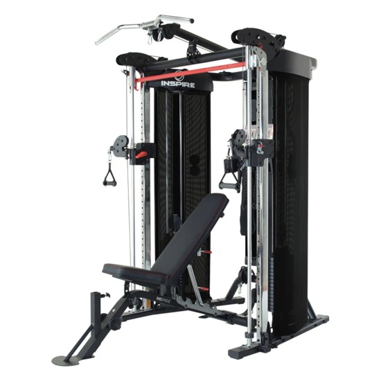 Inspire FT2 Homegym, multifunctionele trainer met 150kg gewicht en 75 oefenmogelijkheden, perfect voor elke training.