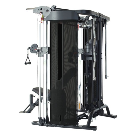 Inspire FT2 Homegym, multifunctionele trainer met 150kg gewicht en 75 oefenmogelijkheden, perfect voor elke training.