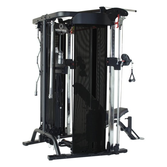 Inspire FT2 Homegym, multifunctionele trainer met 150kg gewicht en 75 oefenmogelijkheden, perfect voor elke training.