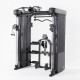 De Inspire Series FT2 PRO is een veelzijdige functionele trainer met 2x 75 kg gewicht, geïntegreerde Smith-bar en 13 accessoires voor thuisfitness.