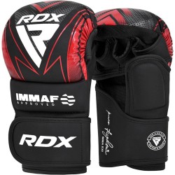 RDX Sports - IMMAF Shooter Grappling Gloves MMA Rood