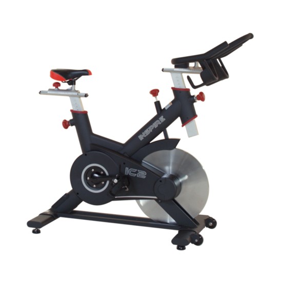 Inspire IC2 Indoor Cycle voor intensieve training met een 24kg vliegwiel en geavanceerde technologie voor comfort en duurzaamheid.