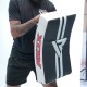Veilig RDX kick pad stootkussen met gel en schuimrubber vulling voor optimale bescherming en comfort tijdens vechtsport training.