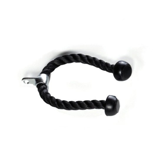 Verbeter je krachttraining met het Toorx Professional Dubbelhandige Triceps Rope van 85cm. Ideaal voor schouders, triceps en rugspieren.