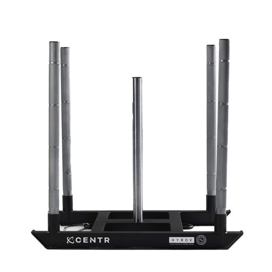 Optimaliseer je training met de Centr x HYROX Power Sled. Duurzaam, aanpasbaar gewicht en ontworpen voor maximale prestaties op HYROX-turf.