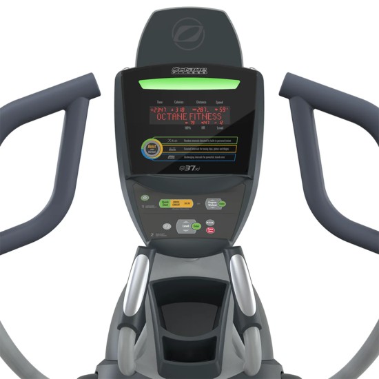 Ervaar de Q37xi elliptische crosstrainer van Octane Fitness met geavanceerde functies, Bluetooth-verbinding en unieke workout-boosters voor een verbeterde training.