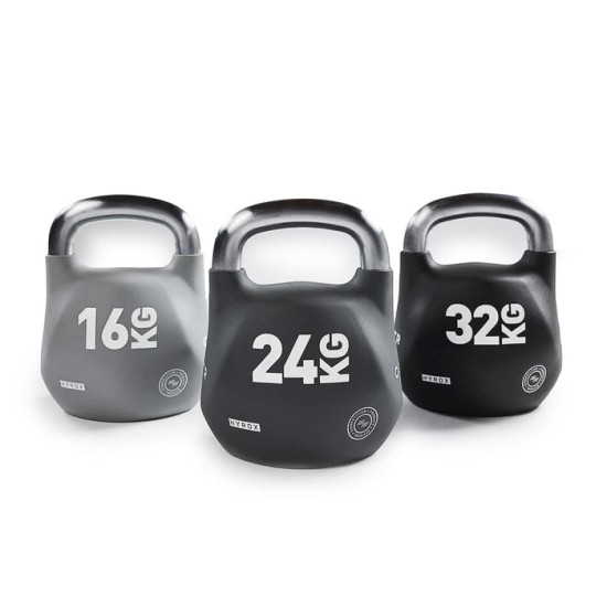 Ontdek de CENTR x HYROX Octo Kettlebell van 32 kg, ontworpen voor maximale veelzijdigheid en topprestaties in elke training.