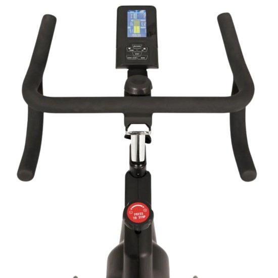 Ontdek de Toorx Evolve Indoor Fiets met een geavanceerd magnetisch remsysteem, 24 weerstandsstanden en compatibiliteit met Zwift en Kinomap.