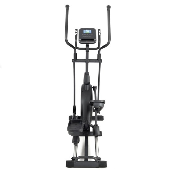 Ontdek de TOORX ERX-650 Crosstrainer met 24 weerstanden, 16 kg vliegwiel en compatibiliteit met Kinomap en Zwift voor een interactieve training.