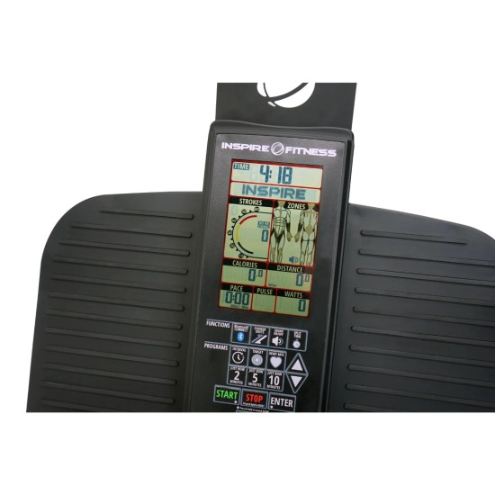 Inspire CR2.5X Cross Rower voor totale lichaamstraining met instelbare magnetische weerstand, ideale keuze voor HIIT en revalidatie.