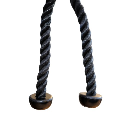 Verbeter je krachttraining met het Toorx Professional Dubbelhandige Triceps Rope van 85cm. Ideaal voor schouders, triceps en rugspieren.
