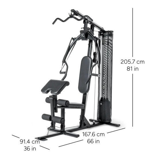 Centr Multi-Gym voor complete training. Inclusief 68 kg gewichtenstapel en ergonomisch ontwerp. Perfect voor thuis.