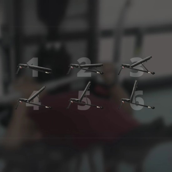 Inspire FLB2 trainingsbank met 6 posities, inklapbaar ontwerp, heavy-duty staal en maximale belasting van 227 kg. Ideaal voor elke training.