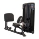 Effectieve leg press en calf press voor onderlichaamstraining met verstelbare zitting en 200 kg maximale belasting.