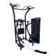 Multifunctioneel krachtstation voor pull-ups en dips, geschikt voor alle niveaus met een upgradebaar 45 kg gewichtsblok.
