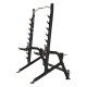 Kies voor het Inspire Squat Rek met geïntegreerde optrekstang, 270 kg belasting en 7 hoogtes. Perfect voor thuisgym oefeningen!