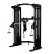 Centr 3 Home Gym Functional Trainer met 165 kg weerstand, 9 kg Smith Bar, en 7 accessoires. Ideaal voor thuistraining.