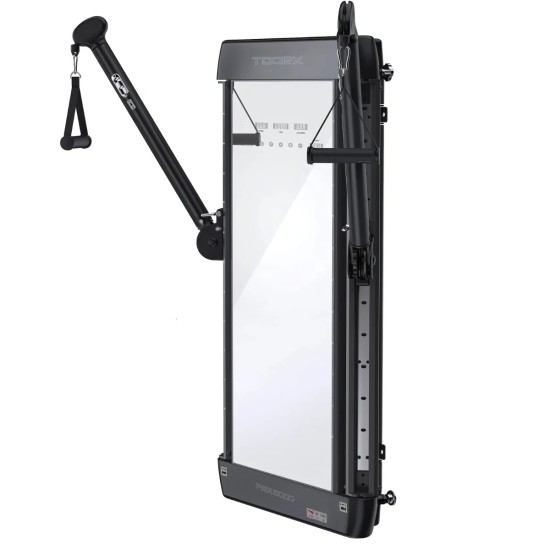 Ontdek de Toorx PRX-5000 Dual Pulley met magnetisch weerstandsysteem, verstelbare armen en ingebouwde console. Ideaal voor de semi-professionele fitnessruimte.