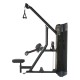 Inspire DUAL Station Lat + Low Row met 2 onafhankelijke gewichtenstapels, ideaal voor rugtraining in een compact en sportief ontwerp.