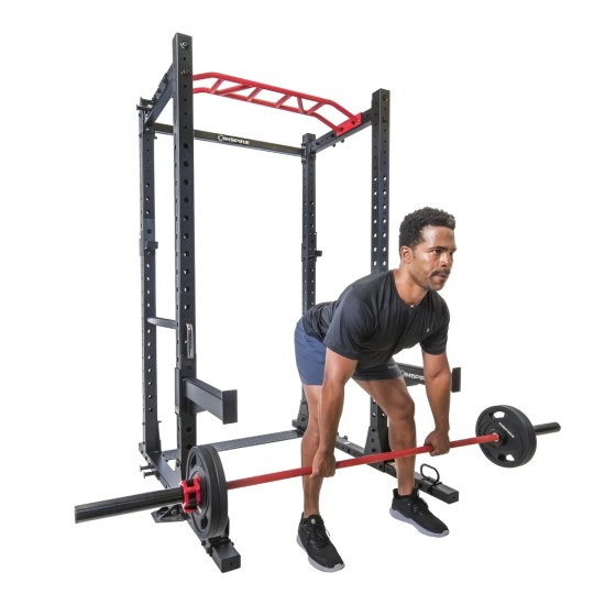 Inspire FPC1 Power Cage met stalen frame, multi-grip optrekstang en verstelbare dip bars. Geschikt voor een optimale training.