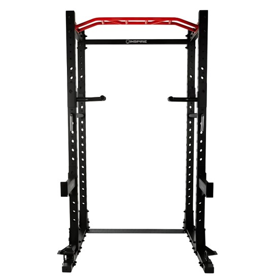 Inspire FPC1 Power Cage met stalen frame, multi-grip optrekstang en verstelbare dip bars. Geschikt voor een optimale training.