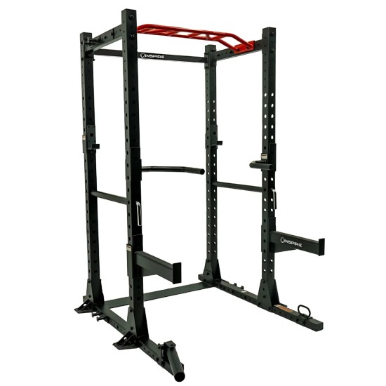 Inspire FPC1 Power Cage met stalen frame, multi-grip optrekstang en verstelbare dip bars. Geschikt voor een optimale training.