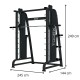 Veilig trainen met de Toorx Professional Smith Machine. Geschikt voor beginners en gevorderden, met contragewichten en steun voor stabiele workouts.