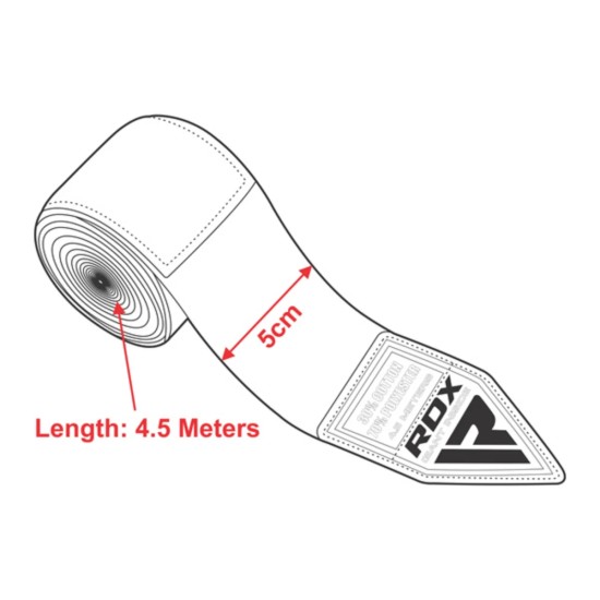 Ontdek RDX Sports hand wraps met extra dikke constructie voor maximale bescherming en comfort tijdens MMA trainingen. 4,5 meter lengte voor optimale ondersteuning.