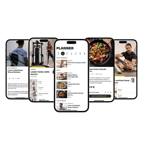 Complete thuisgym met lichaamsgewicht weerstand en 15 niveaus. Inclusief accessoires en gratis Centr lidmaatschap voor coaching.